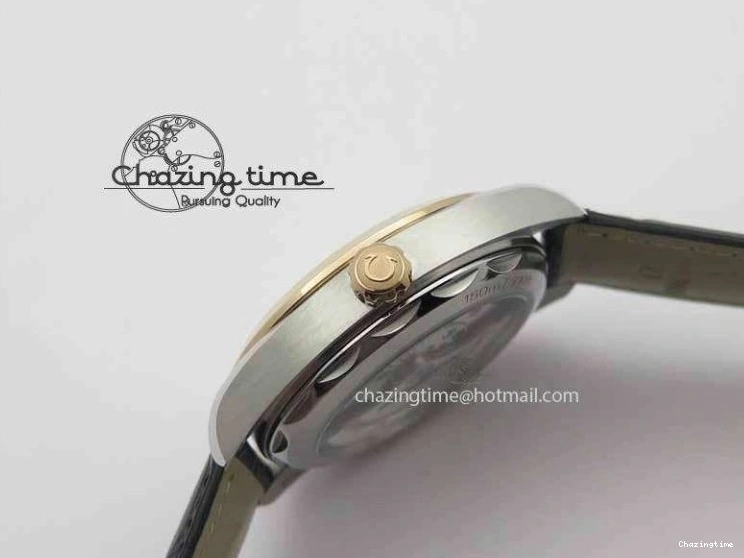 0202 2017 Aqua Terra SS RG XF Best Edition White Textured Dial On Black Leather Strap A Functional 8157